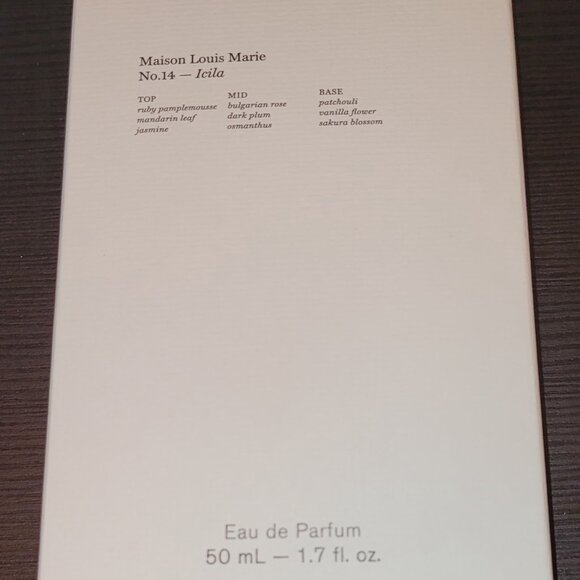☃️☃️Maison Louis Marie No. 14 Icila Eau de Parfum 50ML $115☃️☃️ - Picture 4 of 11